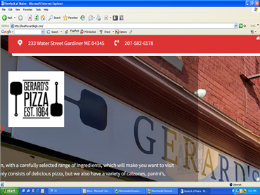 Gerards Pizza, Gardiner Maine