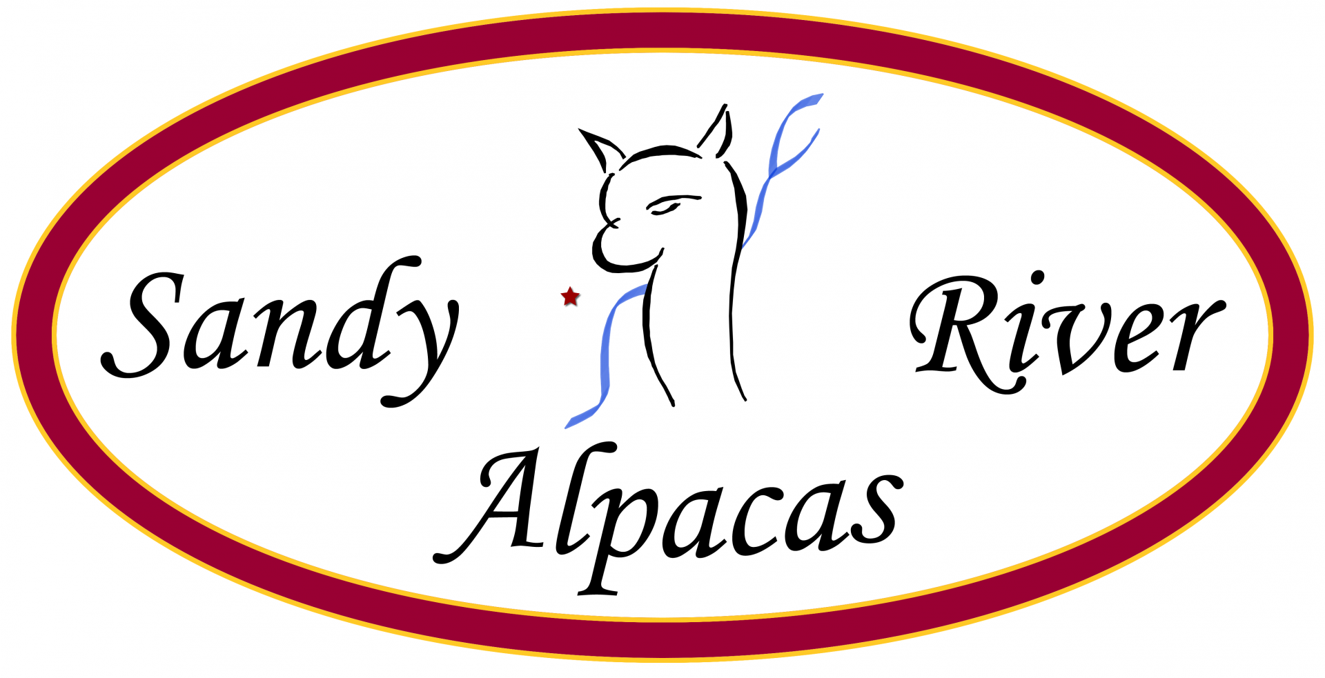 Sandy River Alpaca Logo