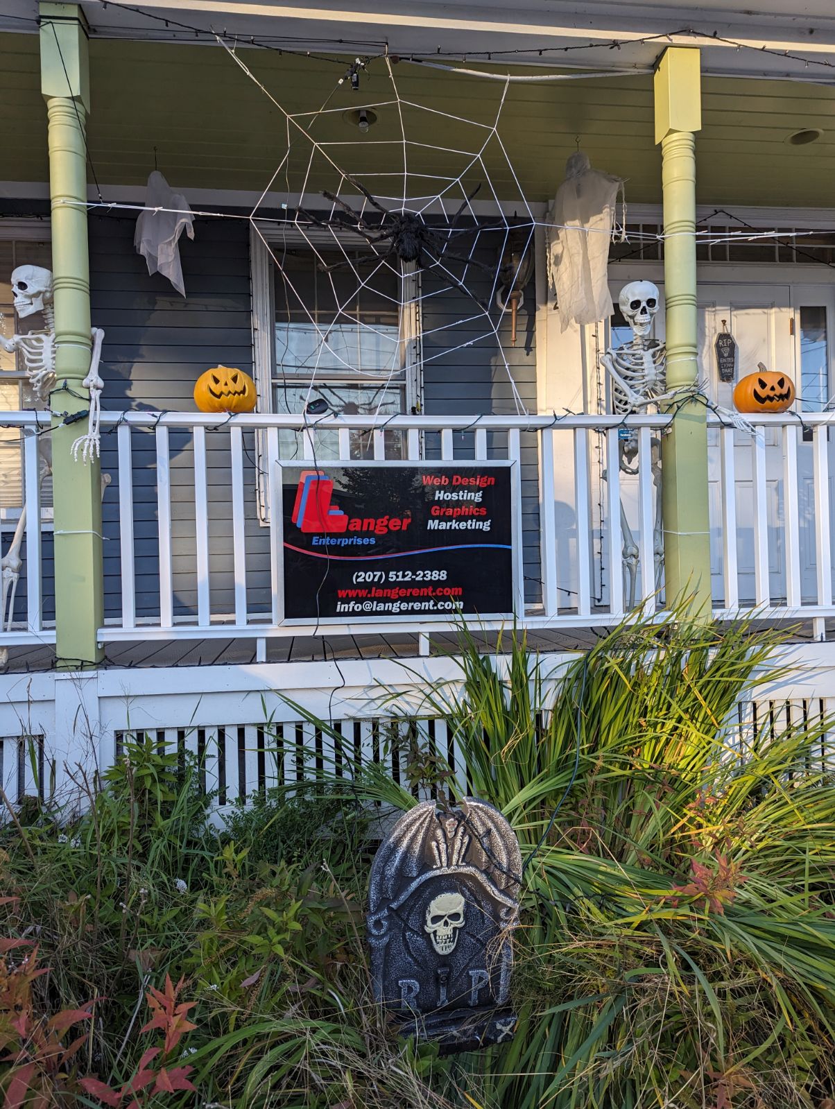 Langer Enterprises LLC, Richmond Maine, Halloween 2023