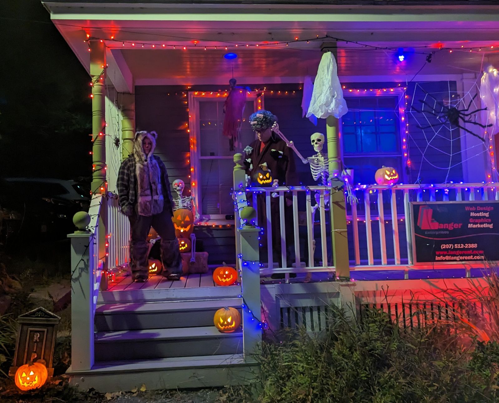 Langer Enterprises LLC, Richmond Maine, Halloween 2023