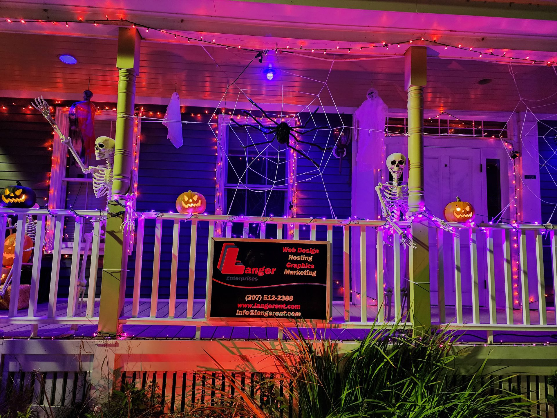 Langer Enterprises LLC, Richmond Maine, Halloween 2023