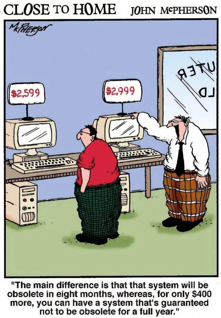 Computer Value Up and Down