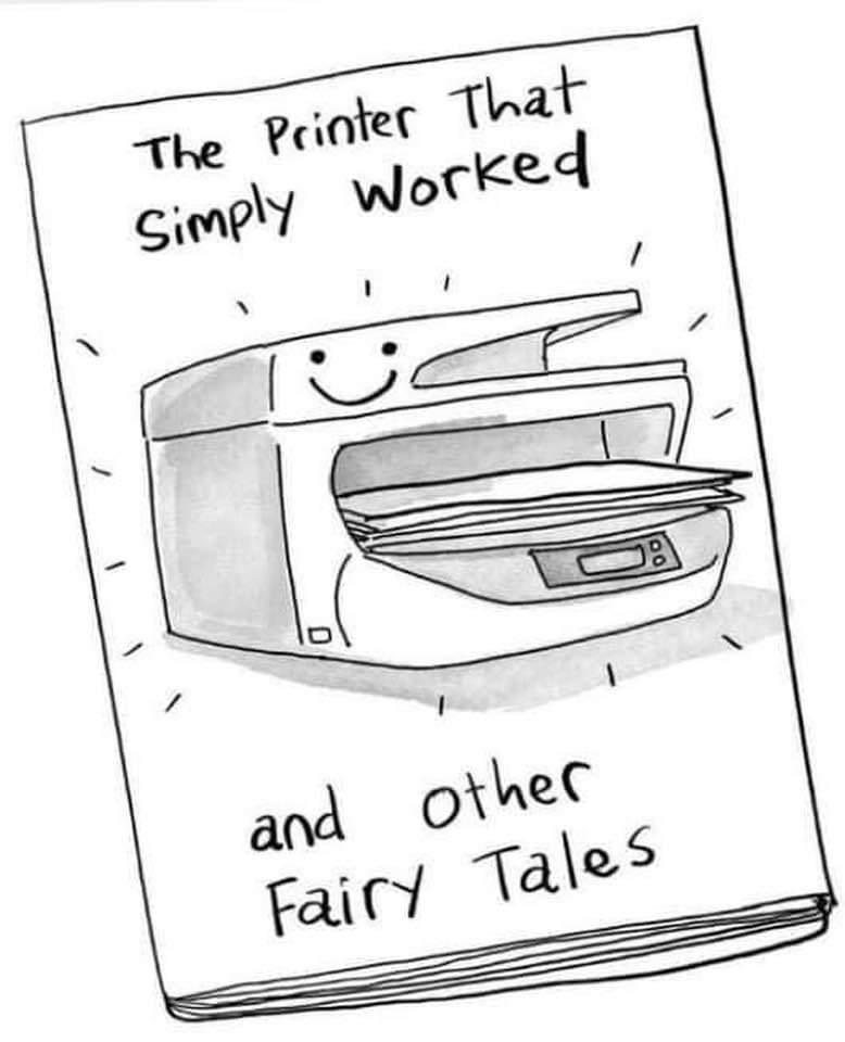 Printers that work Cartoon.