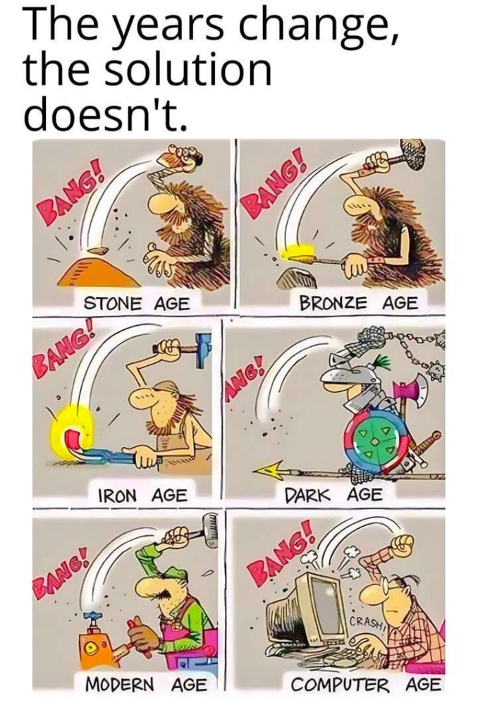 Solutions dont change cartoon